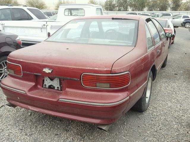 1G1BL52W7RR125299 - 1994 CHEVROLET CAPRICE CL 勃艮第红 照片 4