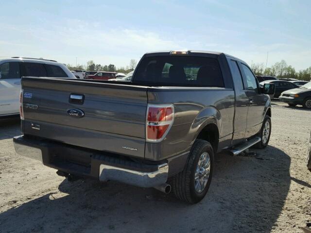 1FTFX1CF0CKD22268 - 2012 FORD F150 SUPER GRAY photo 4