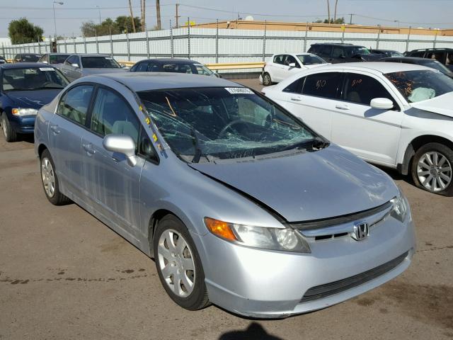 1HGFA16537L082428 - 2007 HONDA CIVIC LX SILVER photo 1