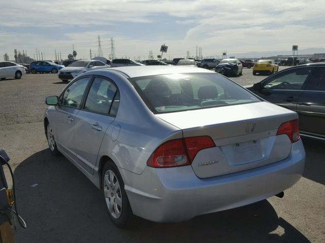 1HGFA16537L082428 - 2007 HONDA CIVIC LX SILVER photo 3