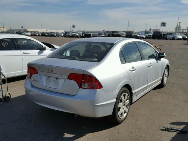 1HGFA16537L082428 - 2007 HONDA CIVIC LX SILVER photo 4