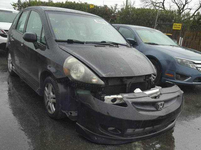 JHMGD38608S023760 - 2008 HONDA FIT SPORT BLACK photo 1