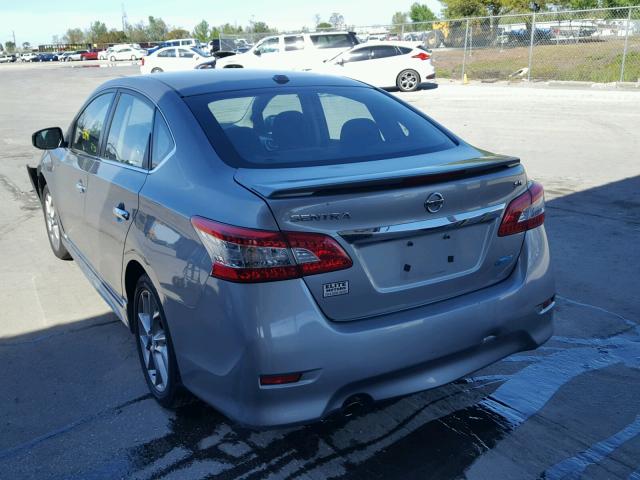 3N1AB7AP6DL643760 - 2013 NISSAN SENTRA S GRAY photo 3