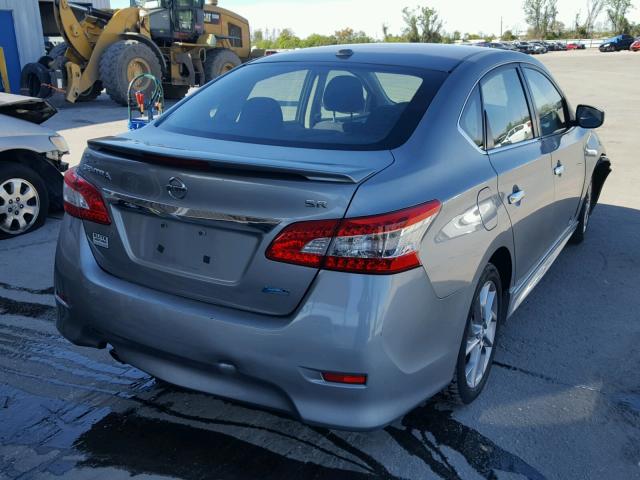 3N1AB7AP6DL643760 - 2013 NISSAN SENTRA S GRAY photo 4