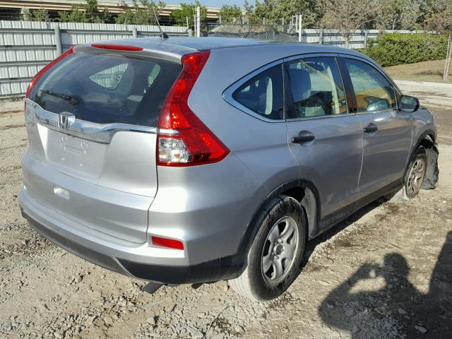 3CZRM3H39GG704788 - 2016 HONDA CR-V LX SILVER photo 4