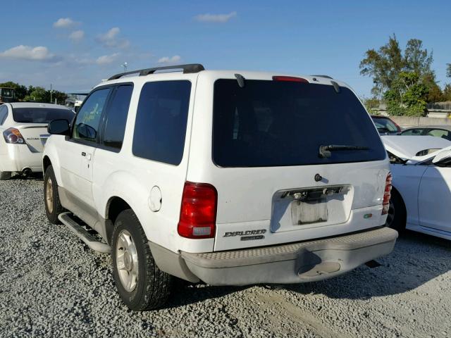 1FMYU60E73UA37111 - 2003 FORD EXPLORER S WHITE photo 3