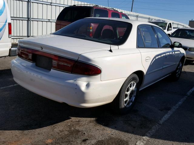 2G4WS52JX41235549 - 2004 BUICK CENTURY CU WHITE photo 4