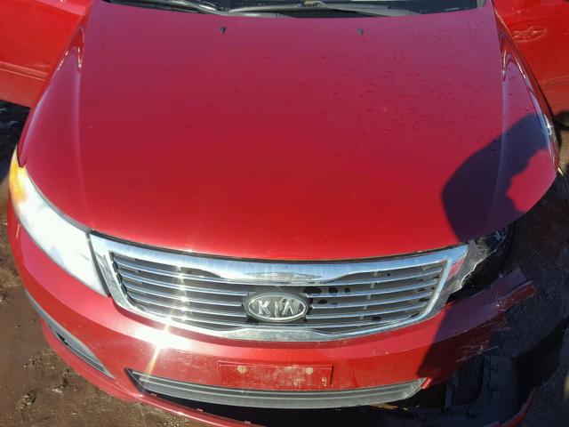 KNAGE228595334889 - 2009 KIA OPTIMA LX RED photo 7