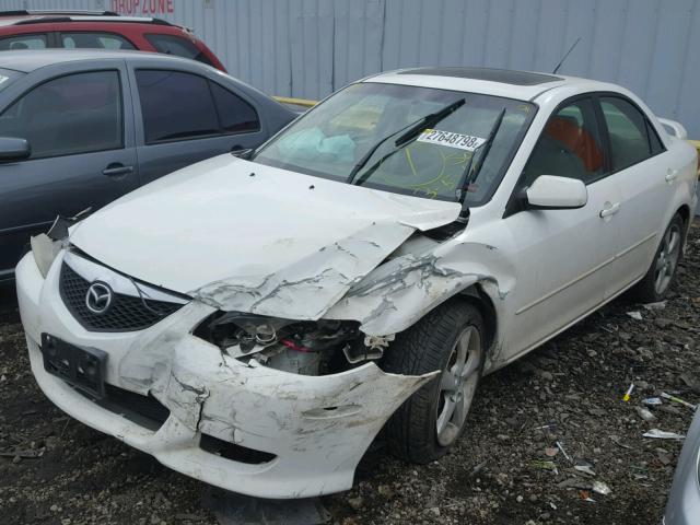 1YVFP80C845N24482 - 2004 MAZDA 6 I WHITE photo 2