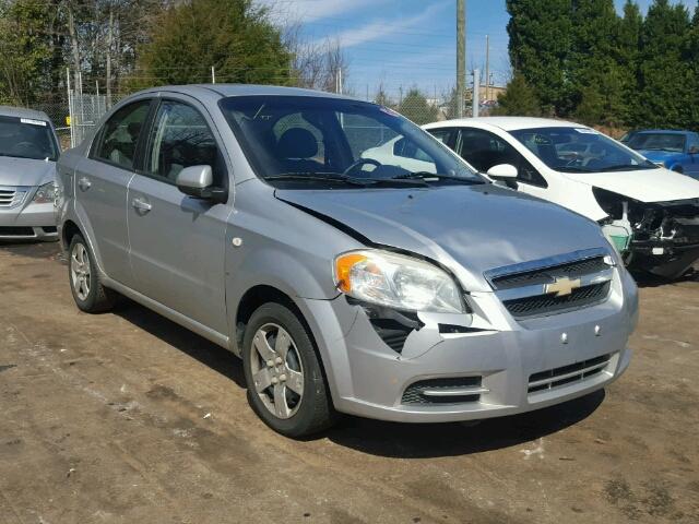 KL1TD56678B146381 - 2008 CHEVROLET AVEO BASE SILVER photo 1