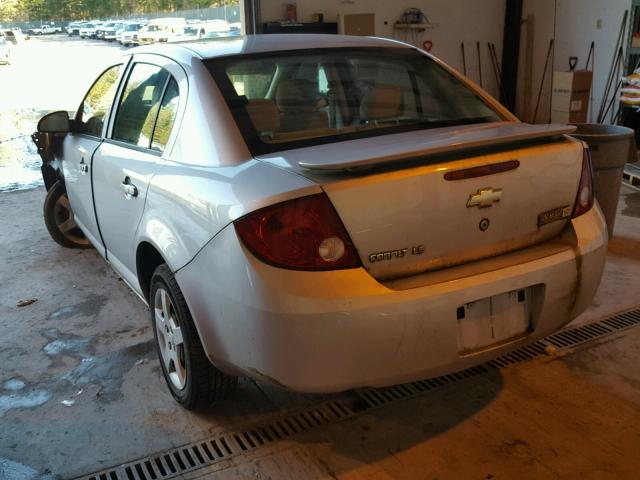 1G1AK58F067877522 - 2006 CHEVROLET COBALT LS SILVER photo 3