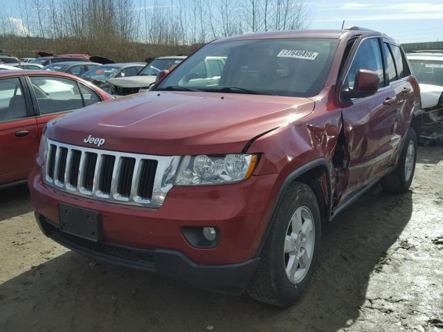 1C4RJEAG2CC151180 - 2012 JEEP GRAND CHER RED photo 2