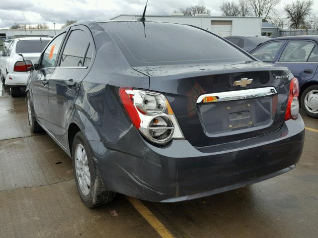 1G1JC5SH6C4209583 - 2012 CHEVROLET SONIC LT GRAY photo 3