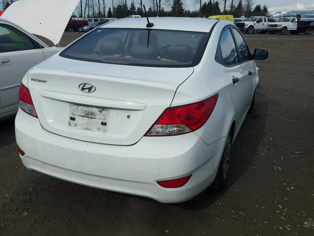 KMHCT4AE1CU073280 - 2012 HYUNDAI ACCENT GLS WHITE photo 4