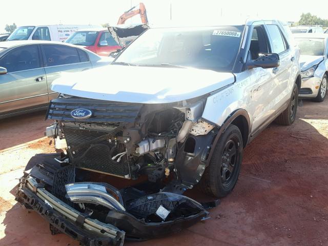 1FM5K8AR3HGB55765 - 2017 FORD EXPLORER P SILVER photo 2