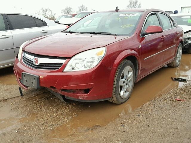 1G8ZS57B18F226153 - 2008 SATURN AURA XE MAROON photo 2