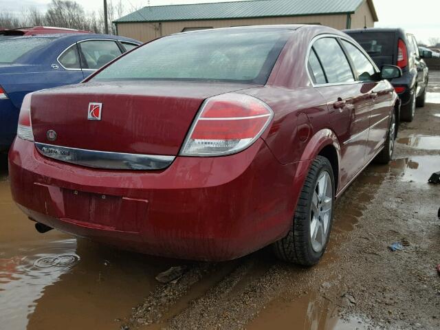 1G8ZS57B18F226153 - 2008 SATURN AURA XE MAROON photo 4