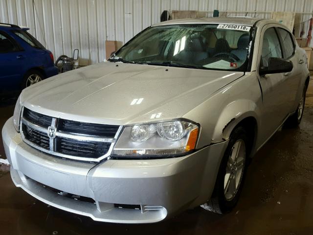 1B3LC56R68N625526 - 2008 DODGE AVENGER SX SILVER photo 2