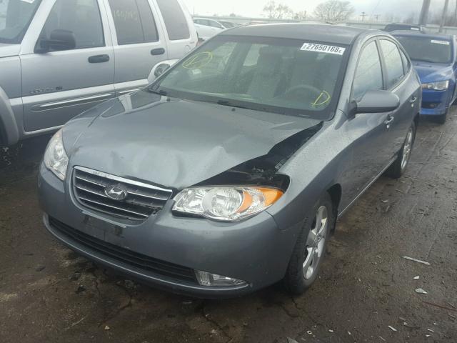 KMHDU46D79U784766 - 2009 HYUNDAI ELANTRA GL GRAY photo 2