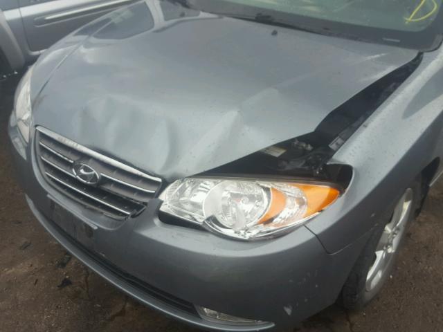 KMHDU46D79U784766 - 2009 HYUNDAI ELANTRA GL GRAY photo 9