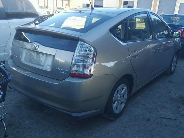 JTDKB20U083350501 - 2008 TOYOTA PRIUS GOLD photo 4