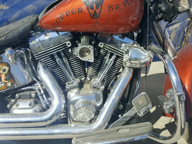 1HD1BX51X7Y020968 - 2007 HARLEY-DAVIDSON FLSTF ORANGE photo 7