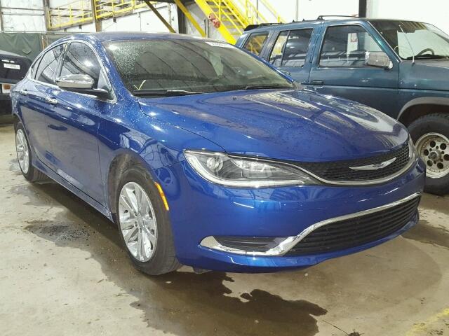 1C3CCCAB0GN171936 - 2016 CHRYSLER 200 LIMITE BLUE photo 1