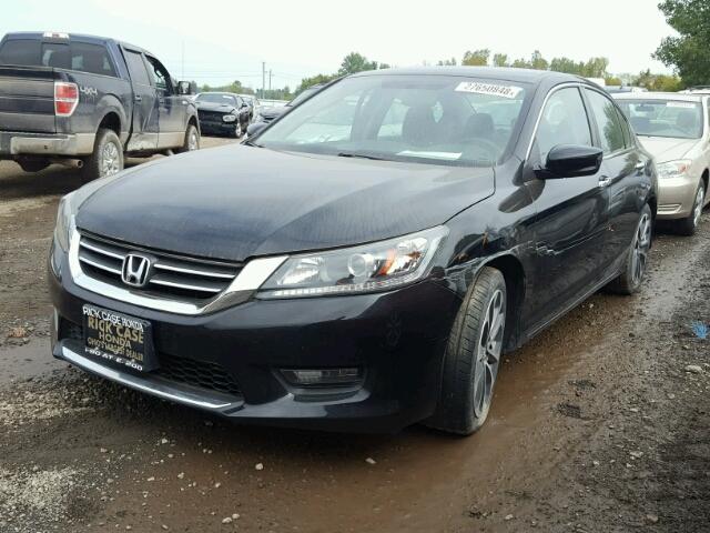 1HGCR2F51EA273517 - 2014 HONDA ACCORD SPO BLACK photo 2