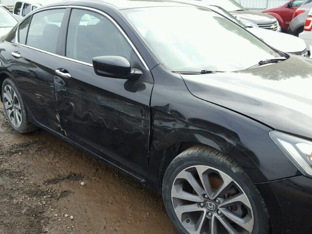 1HGCR2F51EA273517 - 2014 HONDA ACCORD SPO BLACK photo 9