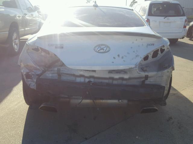 KMHHT6KDXBU045645 - 2011 HYUNDAI GENESIS CO SILVER photo 9