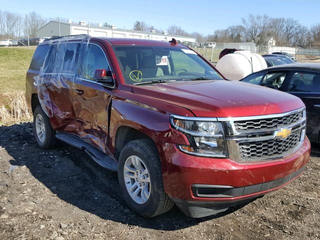 1GNSKBKC6HR399095 - 2017 CHEVROLET TAHOE K150 RED photo 1