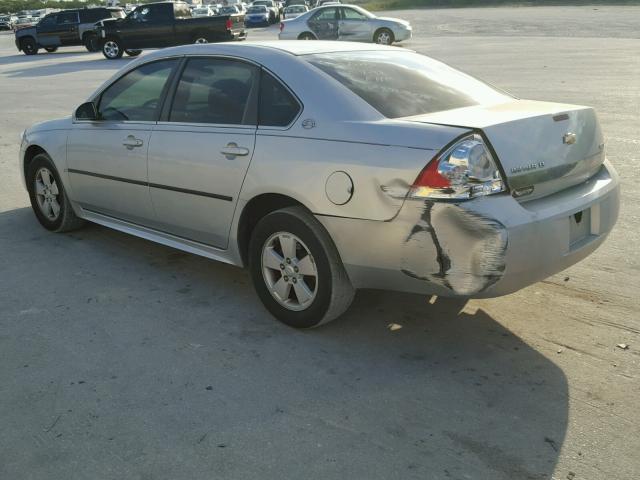 2G1WT57K791231641 - 2009 CHEVROLET IMPALA 1LT SILVER photo 3