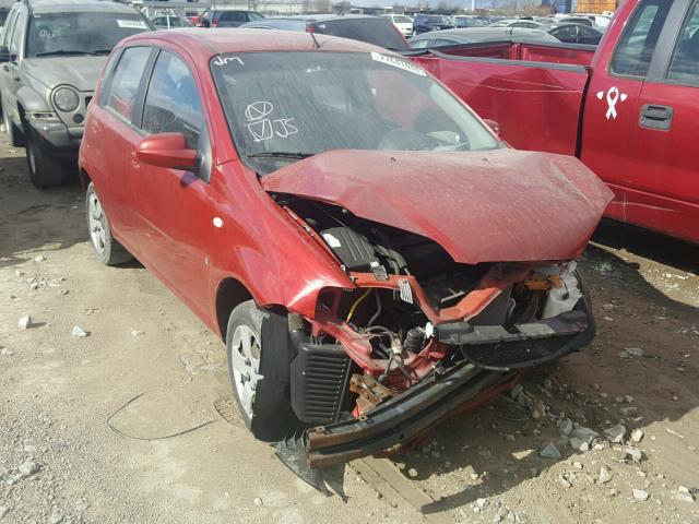 KL1TD66638B266538 - 2008 CHEVROLET AVEO BASE MAROON photo 1