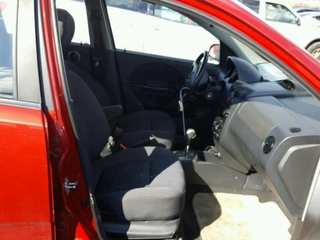 KL1TD66638B266538 - 2008 CHEVROLET AVEO BASE كستنائي صورة 5