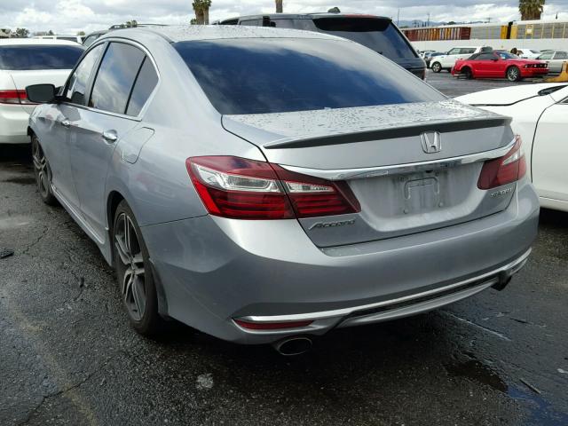 1HGCR2F59GA236637 - 2016 HONDA ACCORD SPO SILVER photo 3