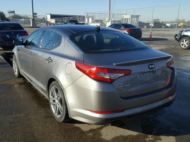 5XXGR4A63DG193702 - 2013 KIA OPTIMA SX GRAY photo 3