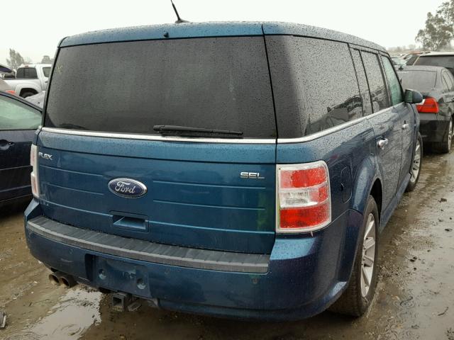 2FMHK6CCXBBD10160 - 2011 FORD FLEX SEL TEAL photo 4