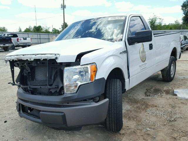 1FTMF1CM9DKF11138 - 2013 FORD F150 WHITE photo 2