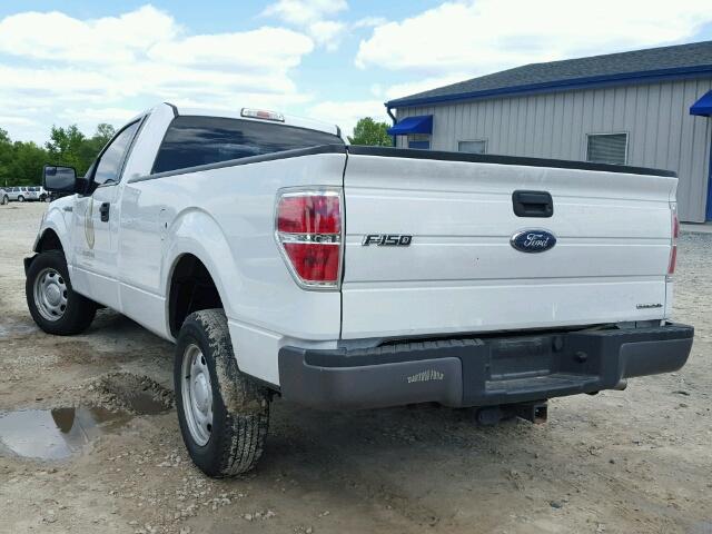 1FTMF1CM9DKF11138 - 2013 FORD F150 WHITE photo 3