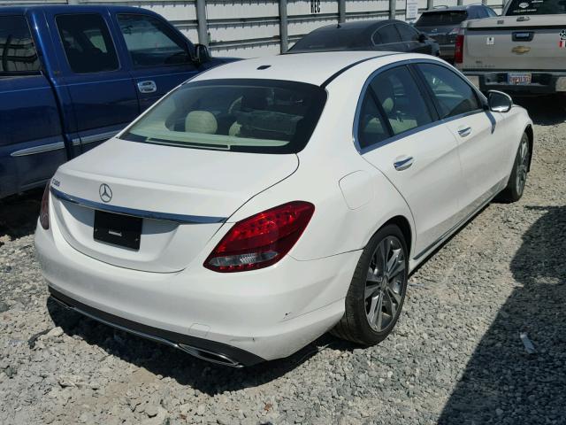 55SWF4JB6GU114661 - 2016 MERCEDES-BENZ C 300 WHITE photo 4