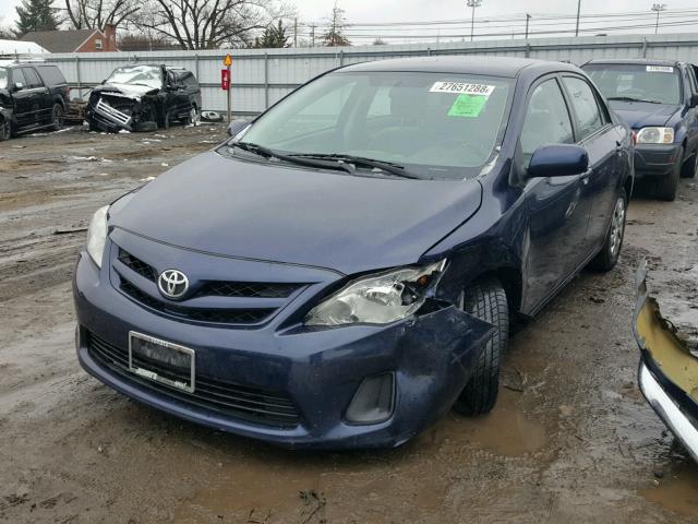 2T1BU4EE4BC666778 - 2011 TOYOTA COROLLA BA BLUE photo 2