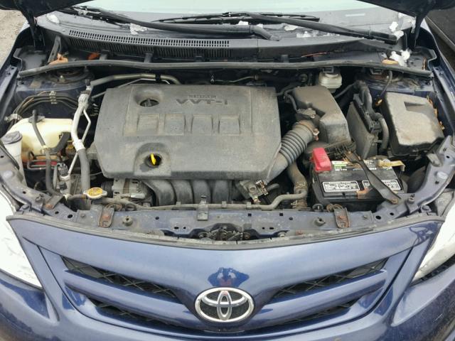 2T1BU4EE4BC666778 - 2011 TOYOTA COROLLA BA BLUE photo 7