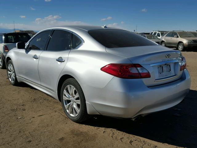 JN1BY1AR5CM396446 - 2012 INFINITI M37 X SILVER photo 3