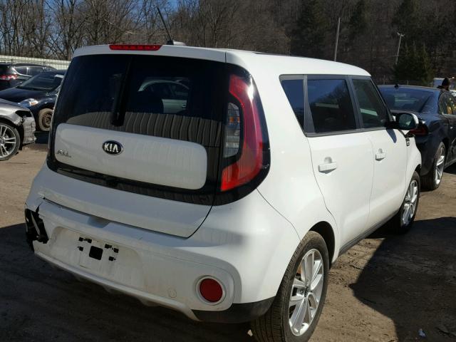 KNDJP3A56J7888628 - 2018 KIA SOUL + WHITE photo 4