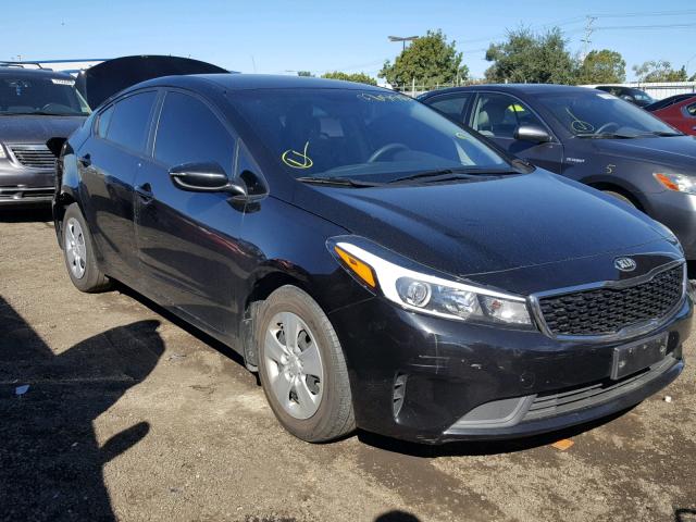 3KPFK4A79HE016367 - 2017 KIA FORTE LX BLACK photo 1