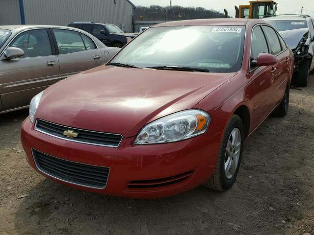 2G1WB58K579222808 - 2007 CHEVROLET IMPALA LS RED photo 2