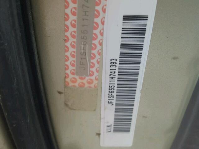 JF1SF65511H741393 - 2001 SUBARU FORESTER S Qızıl foto 10