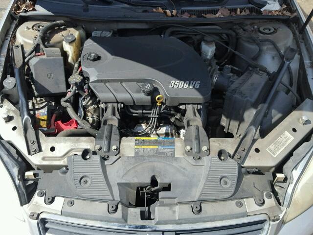 2G1WT55K689160662 - 2008 CHEVROLET IMPALA LT SILVER photo 7