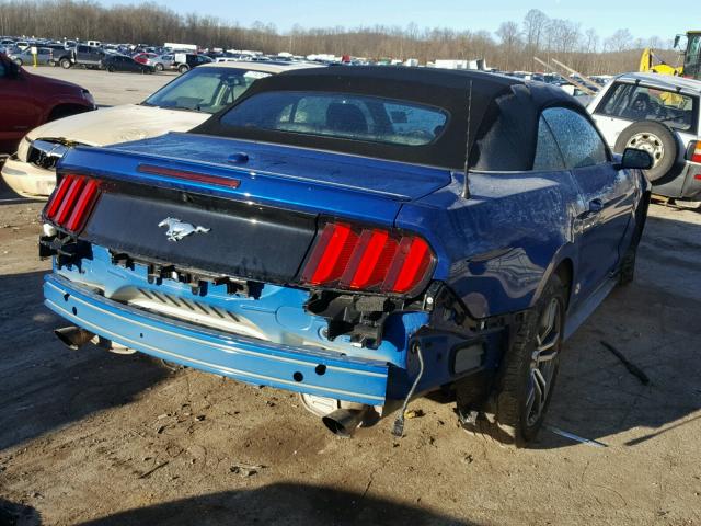 1FATP8UH8H5281976 - 2017 FORD MUSTANG BLUE photo 4