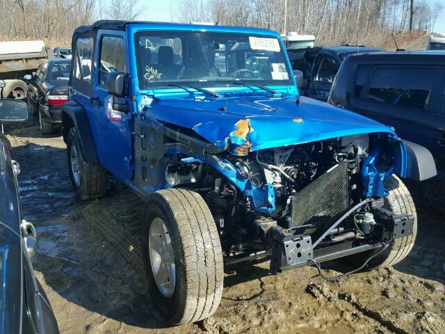 1C4AJWAG7GL286955 - 2016 JEEP WRANGLER S BLUE photo 1